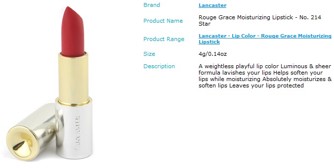 Lancaster Rouge grace Moisturizing in Star - 214