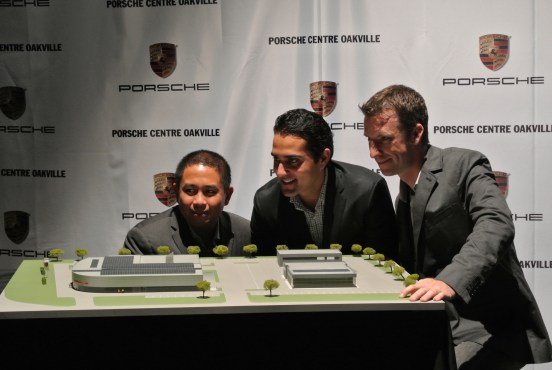 Laurance Yap, Francesco Policaro and Bonar Bulger Porsche Centre Oakville