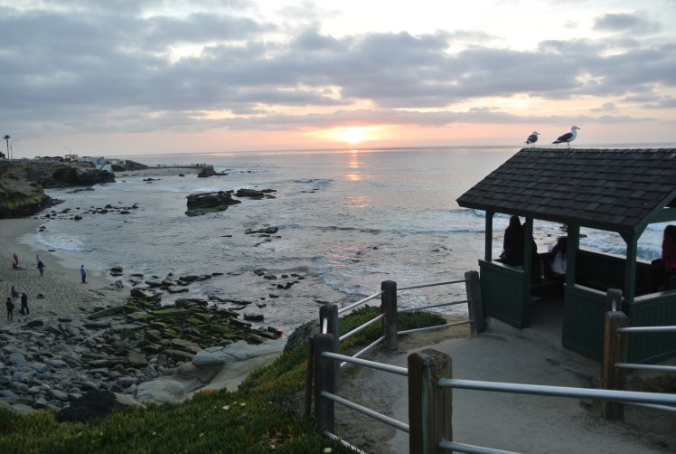 Sunset La Jolla California Beach