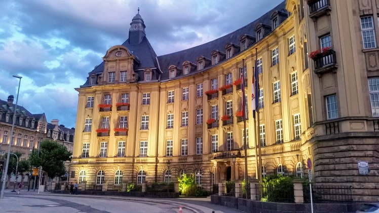 Luxembourg city skyliner