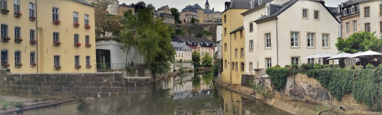 Luxembourg by the river pano