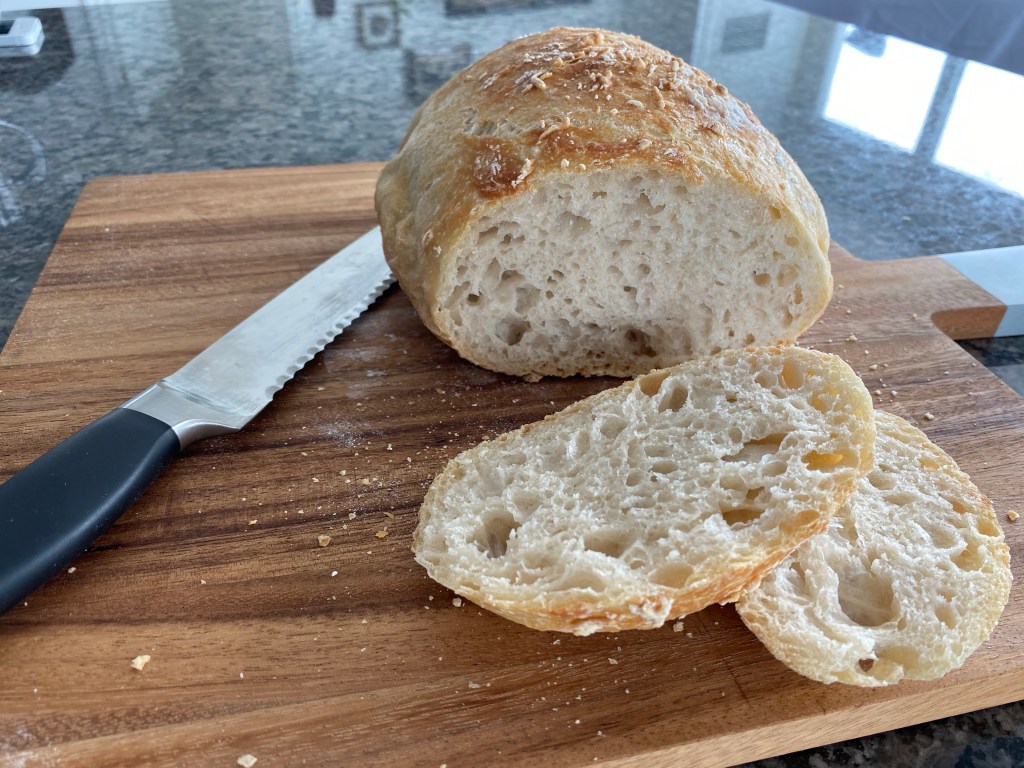 Fresh baked bread at home